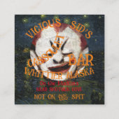 MALIGNE CLOWN CASSOULET BAR PARIJS FRANKRIJK INFORMATIEKAARTJE (Achterkant)