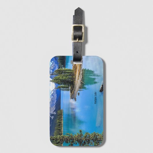 Maligne Lake, Alberta, Canada Bagagelabel (Voorkant (verticaal))