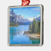 Maligne Lake, Alberta, Canada Metalen Ornament (Links)