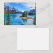 Maligne Lake, Alberta, Canada Notitiekaartje (Voorkant / Achterkant)