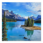 Maligne Lake, Alberta, Canada Perfect Poster (Voorkant)