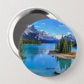 Maligne Lake, Alberta, Canada Ronde Button 4,0 Cm (Voorkant /achterkant)