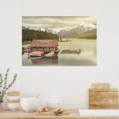 Maligne Lake-botenhuis Poster (Keuken)