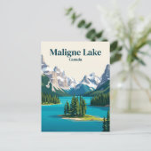 Maligne Lake Canada Briefkaart (Staand voorkant)