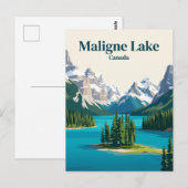 Maligne Lake Canada Briefkaart (Voorkant / Achterkant)