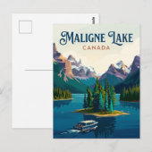 Maligne Lake Canada Briefkaart (Voorkant / Achterkant)