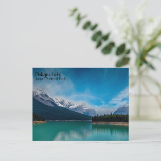 Maligne Lake Jasper Briefkaart (Staand voorkant)