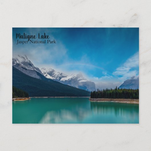 Maligne Lake Jasper Briefkaart (Voorkant)
