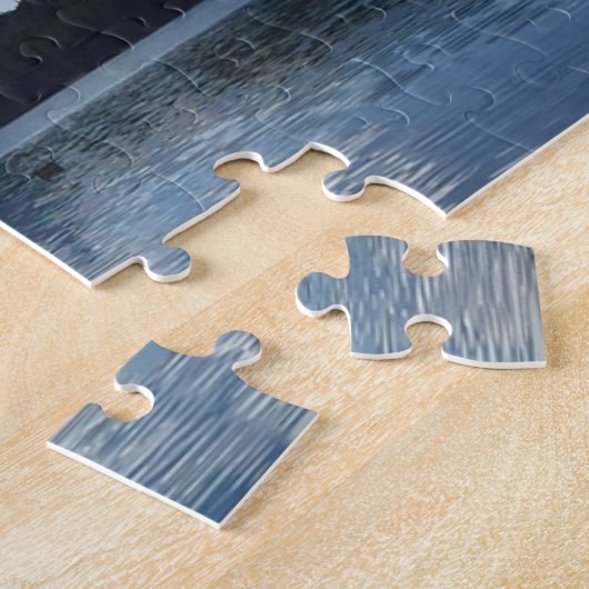 Maligne Lake Jasper Canada. Jigzaag Puzzle Legpuzzel (Zijkant)