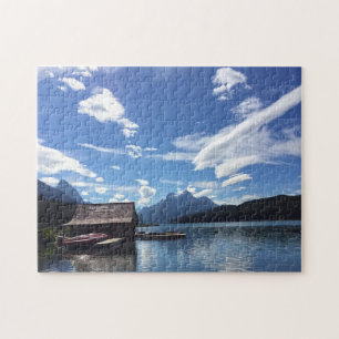 Maligne Lake Jasper Canada. Jigzaag Puzzle Legpuzzel