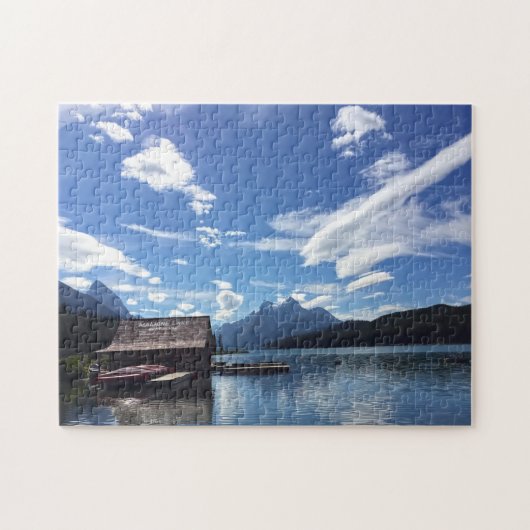 Maligne Lake Jasper Canada. Jigzaag Puzzle Legpuzzel (Horizontaal)