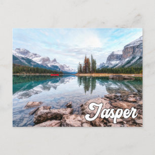 Maligne Lake, Nationaal park Jasper Briefkaart