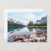 Maligne Lake, Nationaal park Jasper Briefkaart (Voorkant / Achterkant)