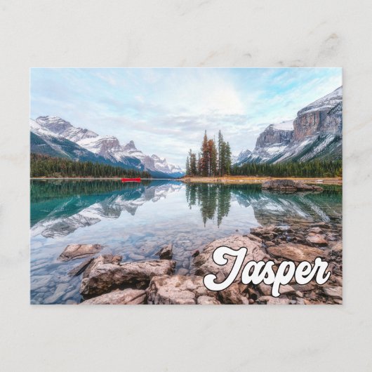 Maligne Lake, Nationaal park Jasper Briefkaart (Voorkant)