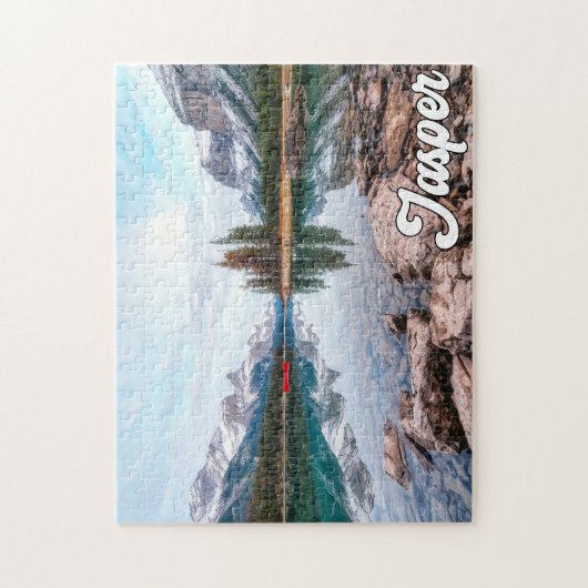 Maligne Lake, Nationaal park Jasper Legpuzzel (Verticaal)