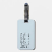 Maligne Lake reflectie - Jasper, Alberta, Canada Bagagelabel (Achterkant verticaal)