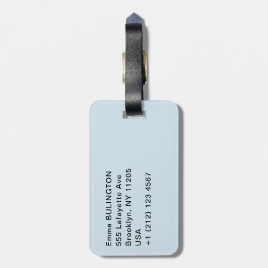 Maligne Lake reflectie - Jasper, Alberta, Canada Bagagelabel (Achterkant verticaal)