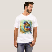 Malimbe Bird 101024AREF112 - Watercolor T-shirt (Voorkant volledig)