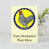 Maline Rooster Kaart (Staand voorkant)