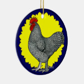Maline Rooster Keramisch Ornament (Rechts)
