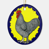 Maline Rooster Keramisch Ornament (Links)