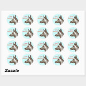 Malinees ontwerp ronde sticker (Vel)