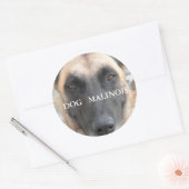 Malinees zelfklever ronde sticker (Envelop)