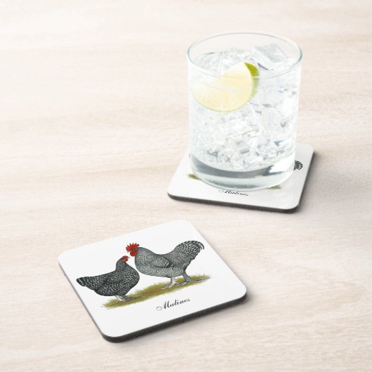 Malinekippen Onderzetter (Rechterzijde)