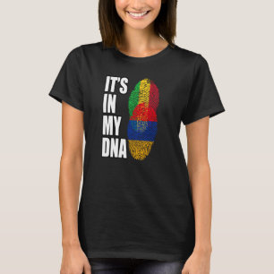 Malinese en Armeense mix DNA erfgoed vlag T-shirt