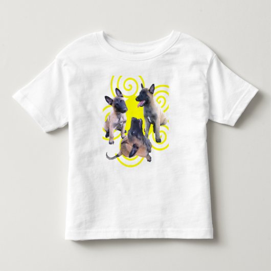 Malinese puppies kinder shirts (Voorkant)