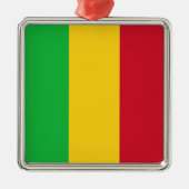 Malinese vlag (Mali, Afrika) Metalen Ornament (Voorkant)