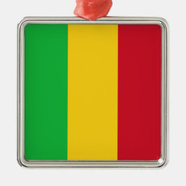 Malinese vlag (Mali, Afrika) Metalen Ornament