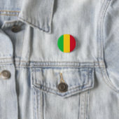 Malinese vlag, vlag van Mali Ronde Button 3,2 Cm (In situ)