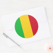 Malinese vlag, vlag van Mali Ronde Sticker (Envelop)