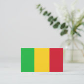 Malinese vlag, vlag van Mali Visitekaartje (Staand voorkant)
