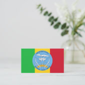 Malinese Vlag & Wapen, Vlag van Mali Visitekaartje (Staand voorkant)