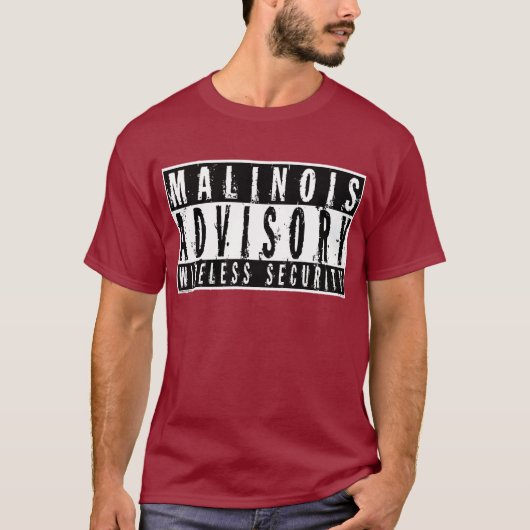 Malinois Advisory Wireless Security T-shirt (Voorkant)