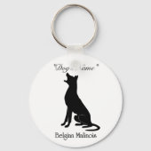 Malinois Bark Sleutelhanger (Voorkant)