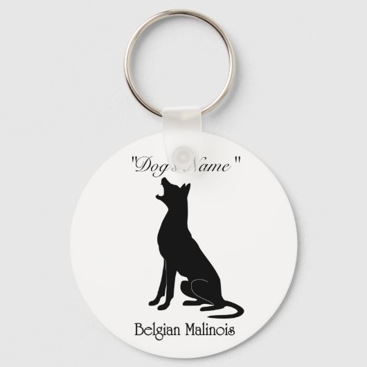 Malinois Bark Sleutelhanger (Voorkant)
