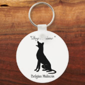 Malinois Bark Sleutelhanger (Voorkant)