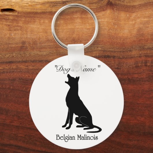 Malinois Bark Sleutelhanger (Voorkant)