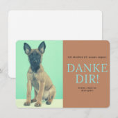 Malinois   bedankkaart (Voorkant / Achterkant)