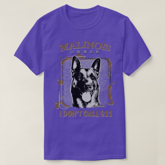 Malinois Belgische herder (15) T-shirt (Design voorkant)