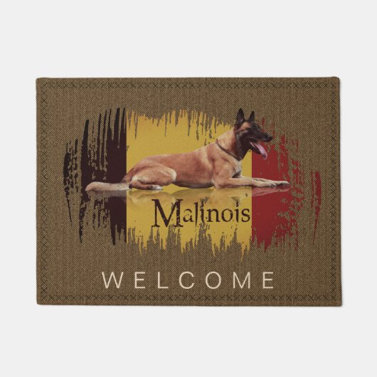 Malinois - Belgische herder - Mechelaar Deurmat (Voorkant)