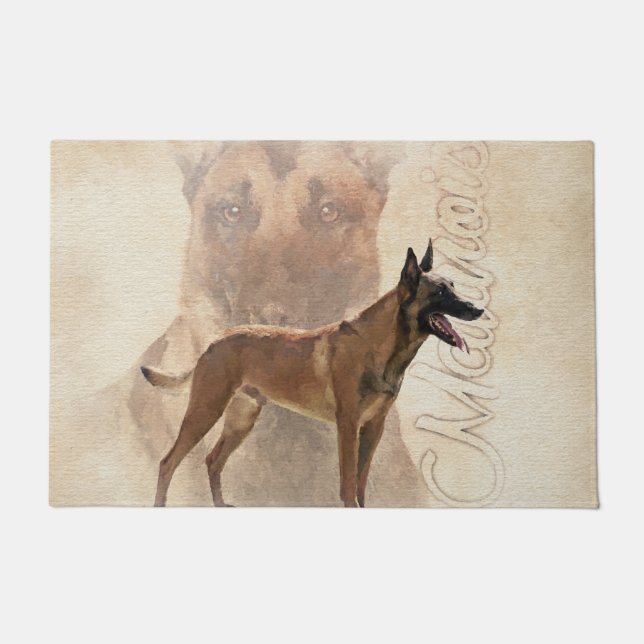 Malinois - Belgische herder - Mechelaar Deurmat (Voorkant)