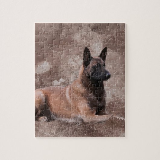Malinois Belgische herder - Mechelaar Legpuzzel (Verticaal)