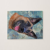 Malinois - Belgische herder - Mechelaar Legpuzzel (Horizontaal)