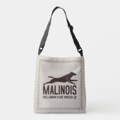 Malinois - Belgische herder - Mechelaar - Maligato Crossbody Tas (Achterkant)