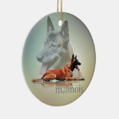 Malinois - Belgische herder - Mechelaar - Maligato Keramisch Ornament (Rechts)