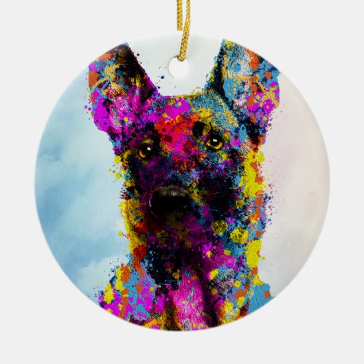 Malinois - Belgische herder - Mechelaar - Maligato Keramisch Ornament (Voorkant)